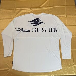 Disney Cruise Line White Long Sleeve Spirit Jersey for Pool/Sun Protection